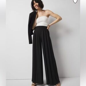 NWT White House Black Market Pleated Ultra Wide-Leg Pants
